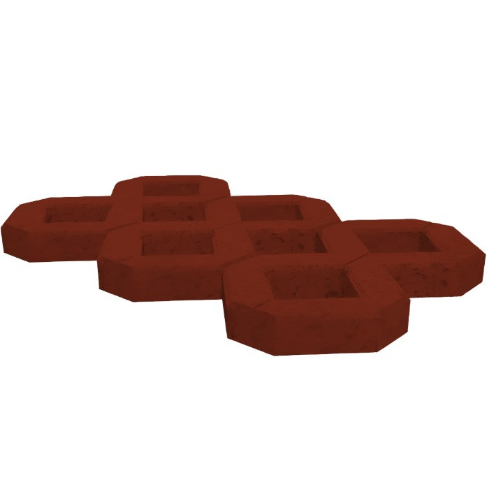 Газонная решетка (ФЭМ-27) 600х400х100 Красный